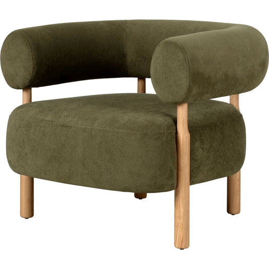 Thorne Accent Chair by Surya. Made from polyester, ash wood, foam in a modern style.