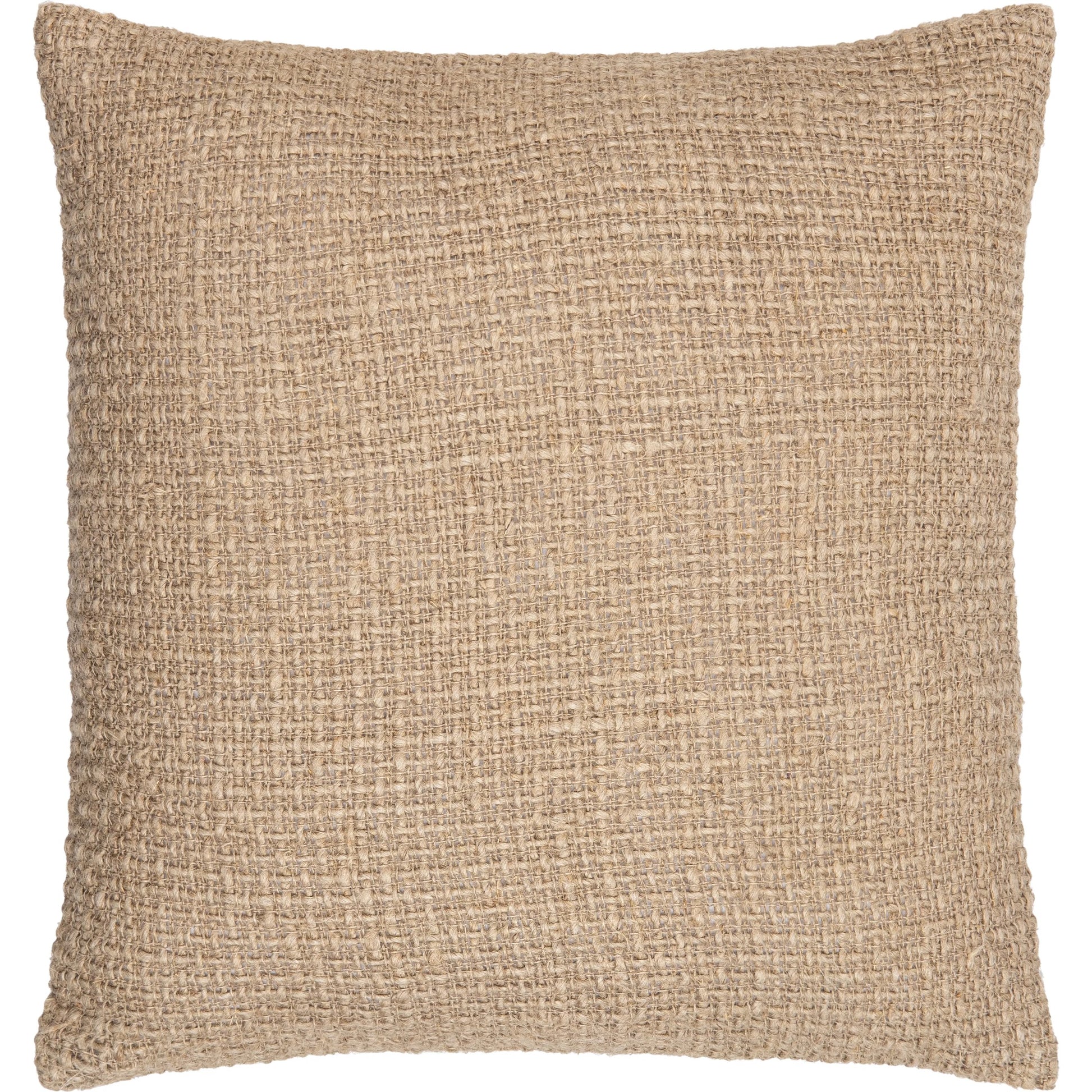 Thurstan Pillow - 481598 by Surya in khaki, grey, pearl, natural. Made from front: 100% linen, back: 100% cotton in a modern style.