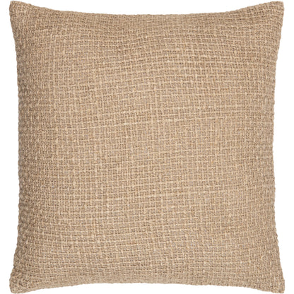 Thurstan Pillow - 481598 by Surya in khaki, grey, pearl, natural. Made from front: 100% linen, back: 100% cotton in a modern style.