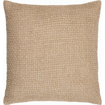 Thurstan Pillow - 481598 by Surya in khaki, grey, pearl, natural. Made from front: 100% linen, back: 100% cotton in a modern style.