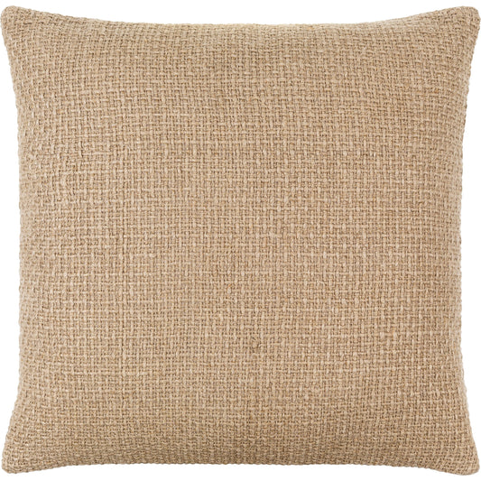 Thurstan Pillow - 481598 by Surya in khaki, grey, pearl, natural. Made from front: 100% linen, back: 100% cotton in a modern style.