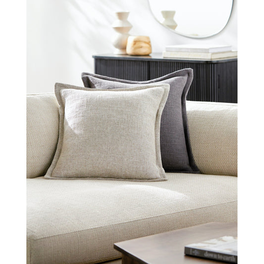 Thurman Pillow - 481585 by Surya. Made from front: 70% viscose, 30% linen, back: 70% viscose in a modern style.