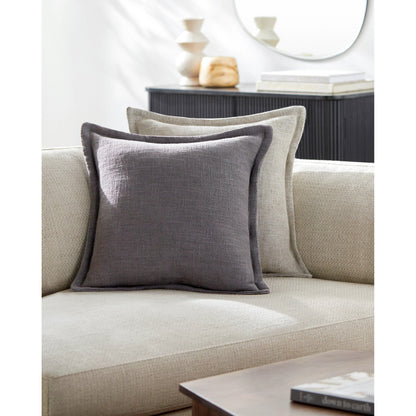 Thurman Pillow - 481585 by Surya. Made from front: 70% viscose, 30% linen, back: 70% viscose in a modern style.
