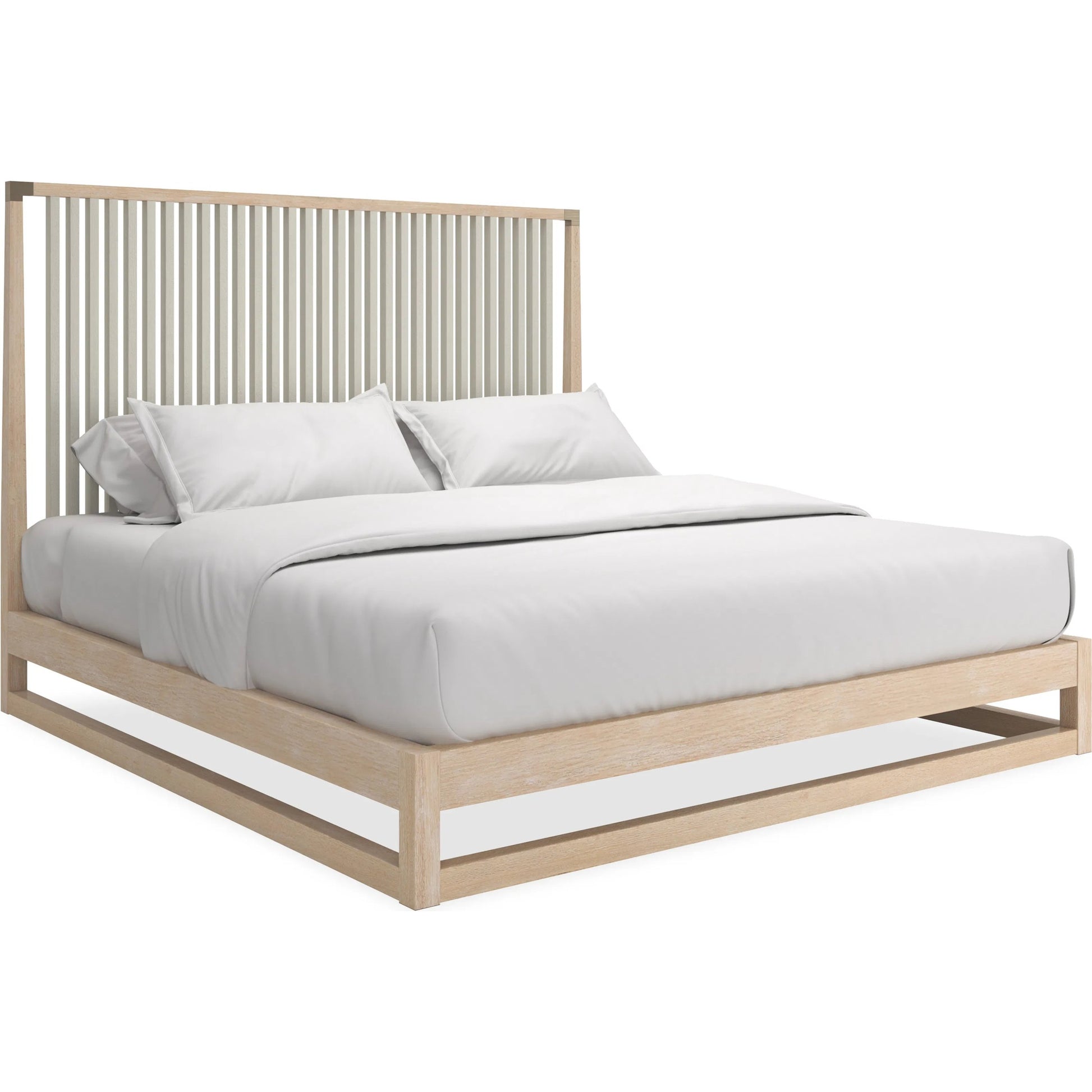 Pinstripe Slatted Bed by Caracole. Made from unique in a transitional style.