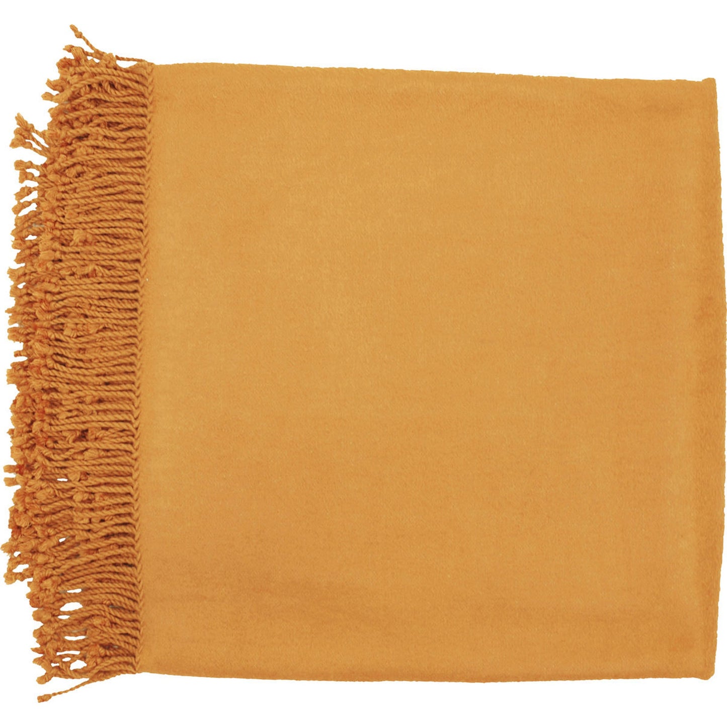 015 O-SURYA-TIA1001-5067 | Primary Silo | Tian Tian Indoor/Outdoor Throw by Surya in burnt orange. Made from 80% bamboo, 20% cotton in a traditional style.