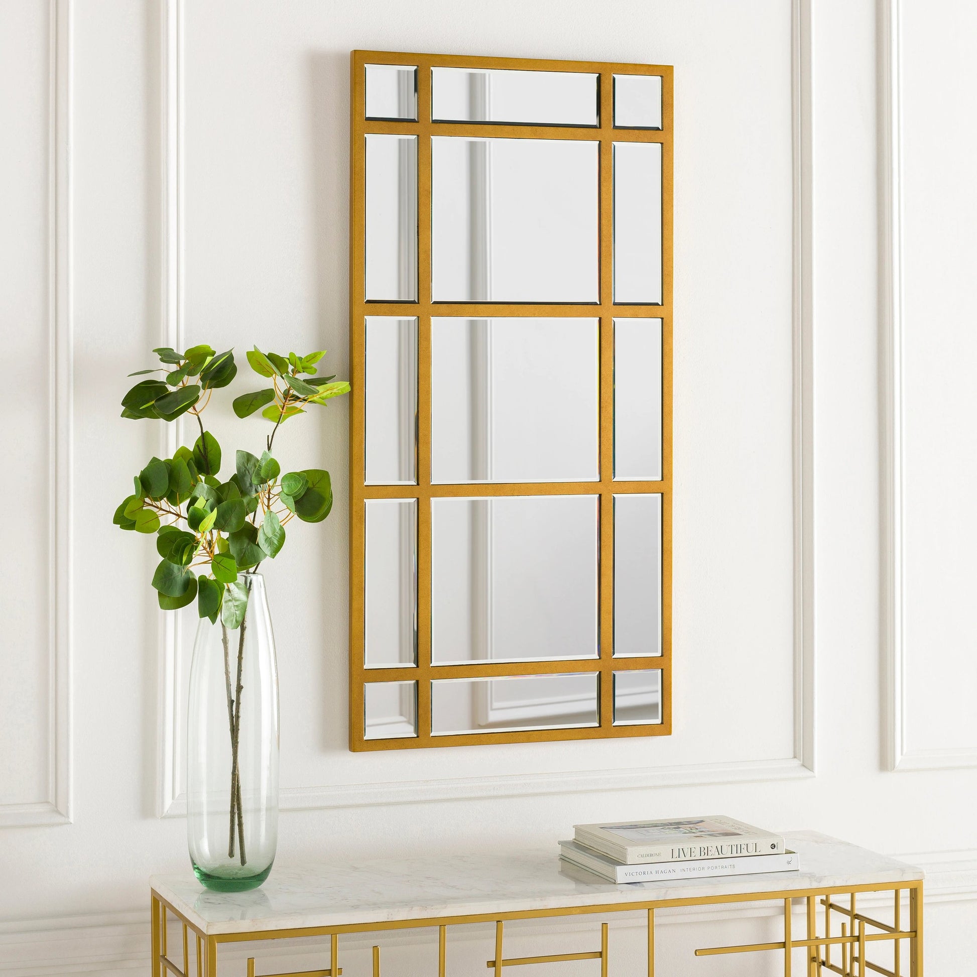Turnstile - 29216 by Surya in gold and antiqued. Made from manufactured wood in a traditional style.
