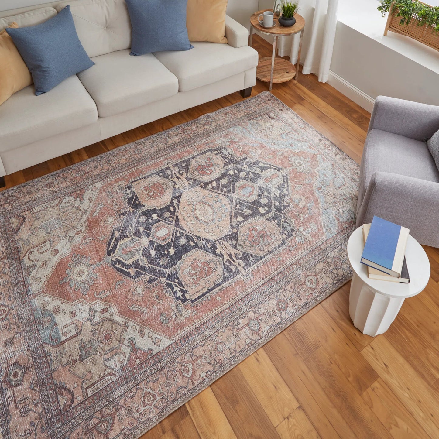 032 SI-1752789,SI-1752790,SI-1752791 | Lifestyle | Percy Transitional Rug - 39ALF by Feizy in orange, brown, taupe. Made from polyester in a unique style.