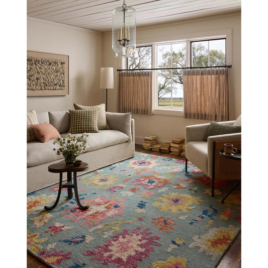 Tilly TIL-01 Rug by Loloi in spa, multi. Made from 100% wool in a unique style.