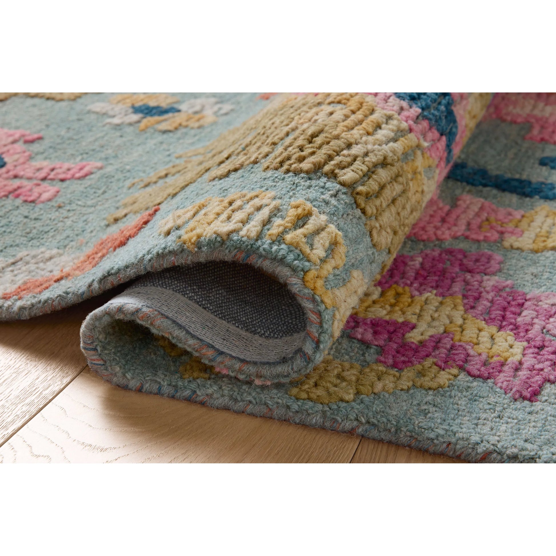 Tilly TIL-01 Rug by Loloi in spa, multi. Made from 100% wool in a unique style.