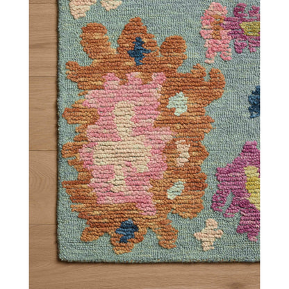 Tilly TIL-01 Rug by Loloi in spa, multi. Made from 100% wool in a unique style.