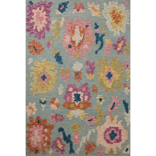 Tilly TIL-01 Rug by Loloi in spa, multi. Made from 100% wool in a unique style.