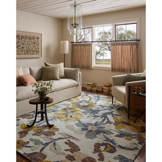 Tilly TIL-03 Rug by Loloi in bone, multi. Made from 100% wool in a unique style.