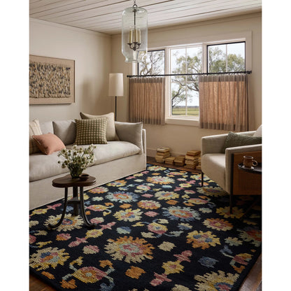Tilly TIL-04 Rug by Loloi in midnight, multi. Made from 100% wool in a unique style.