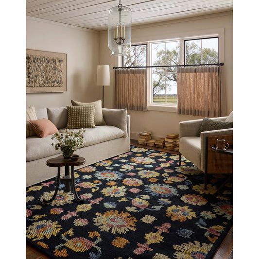 Tilly TIL-04 Rug by Loloi in midnight, multi. Made from 100% wool in a unique style.
