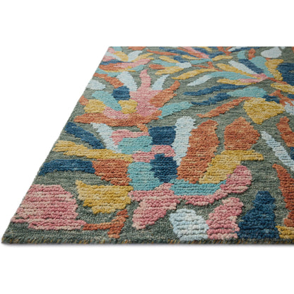 Tilly TIL-05 Rug by Loloi in green, multi. Made from 100% wool in a unique style.