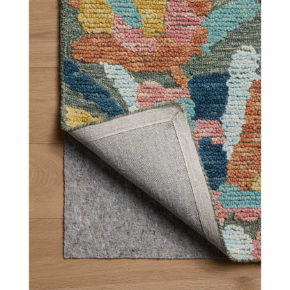 Tilly TIL-05 Rug by Loloi in green, multi. Made from 100% wool in a unique style.