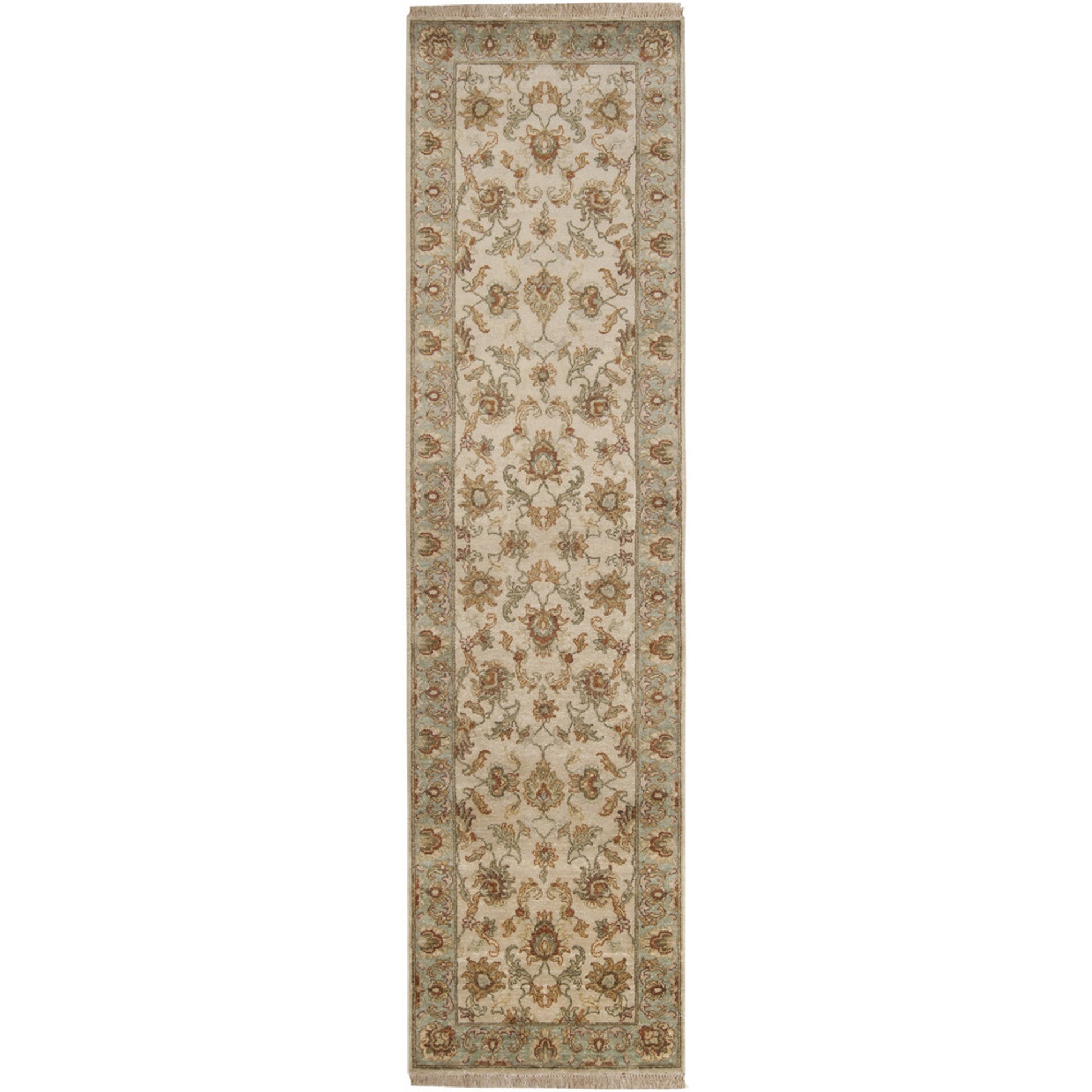 Timeless Rug - 1636 by Surya in light beige, seafoam, light gray, dusty sage, light sage, mustard. Made from 100% new zealand hard twist wool in a unique style.