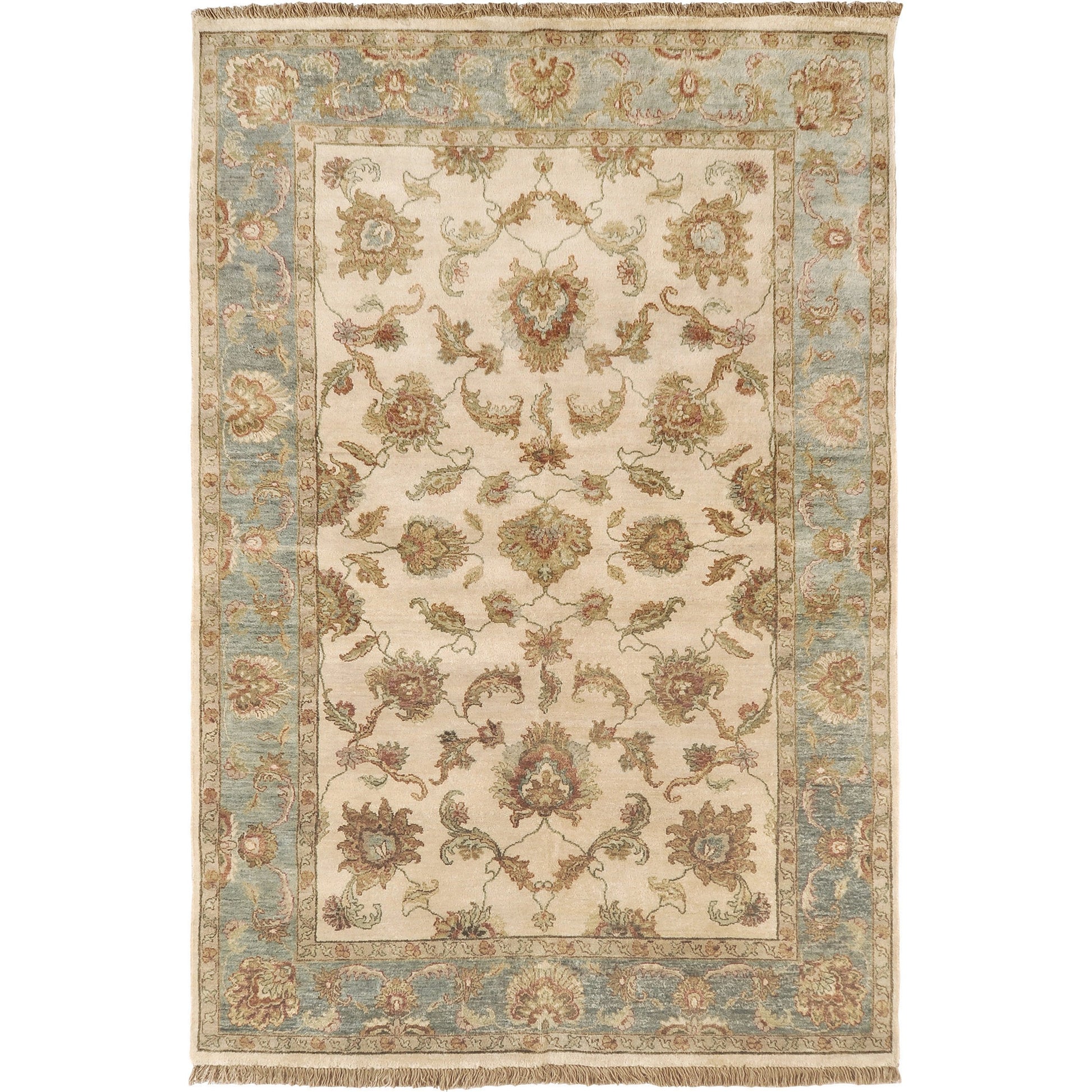 Timeless Rug - 1636 by Surya in light beige, seafoam, light gray, dusty sage, light sage, mustard. Made from 100% new zealand hard twist wool in a unique style.