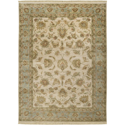 Timeless Rug - 1636 by Surya in light beige, seafoam, light gray, dusty sage, light sage, mustard. Made from 100% new zealand hard twist wool in a unique style.