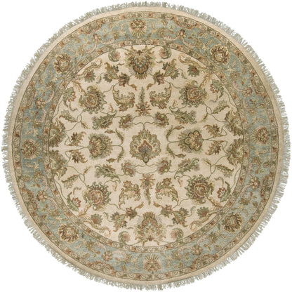 Timeless Rug - 1636 by Surya in light beige, seafoam, light gray, dusty sage, light sage, mustard. Made from 100% new zealand hard twist wool in a unique style.