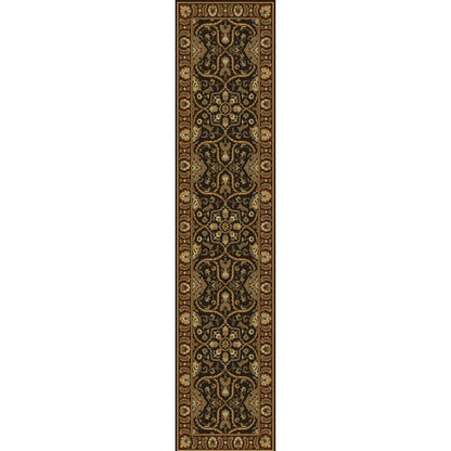 Timeless Rug - 1637 by Surya in light brown, burnt orange, medium brown, sky blue, dark brown. Made from 100% new zealand hard twist wool in a unique style.