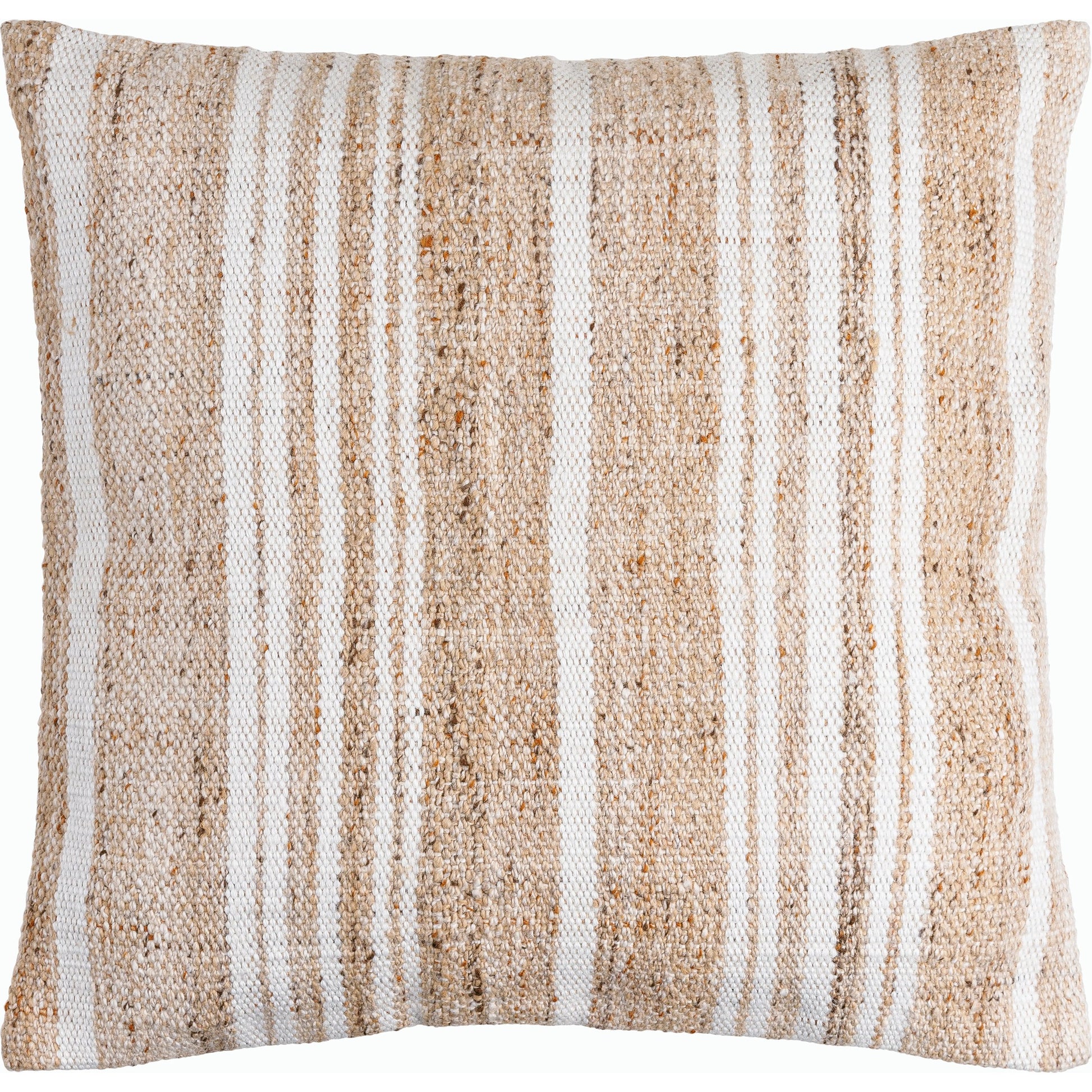 Terrain Accent Pillow - 533820 by Surya in tan, off-white. Made from recycled pet yarn, polyester in a modern style.