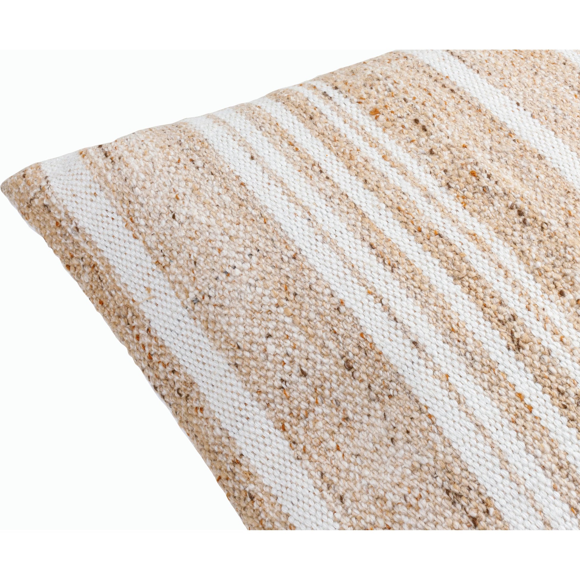 Terrain Accent Pillow - 533820 by Surya in tan, off-white. Made from recycled pet yarn, polyester in a modern style.