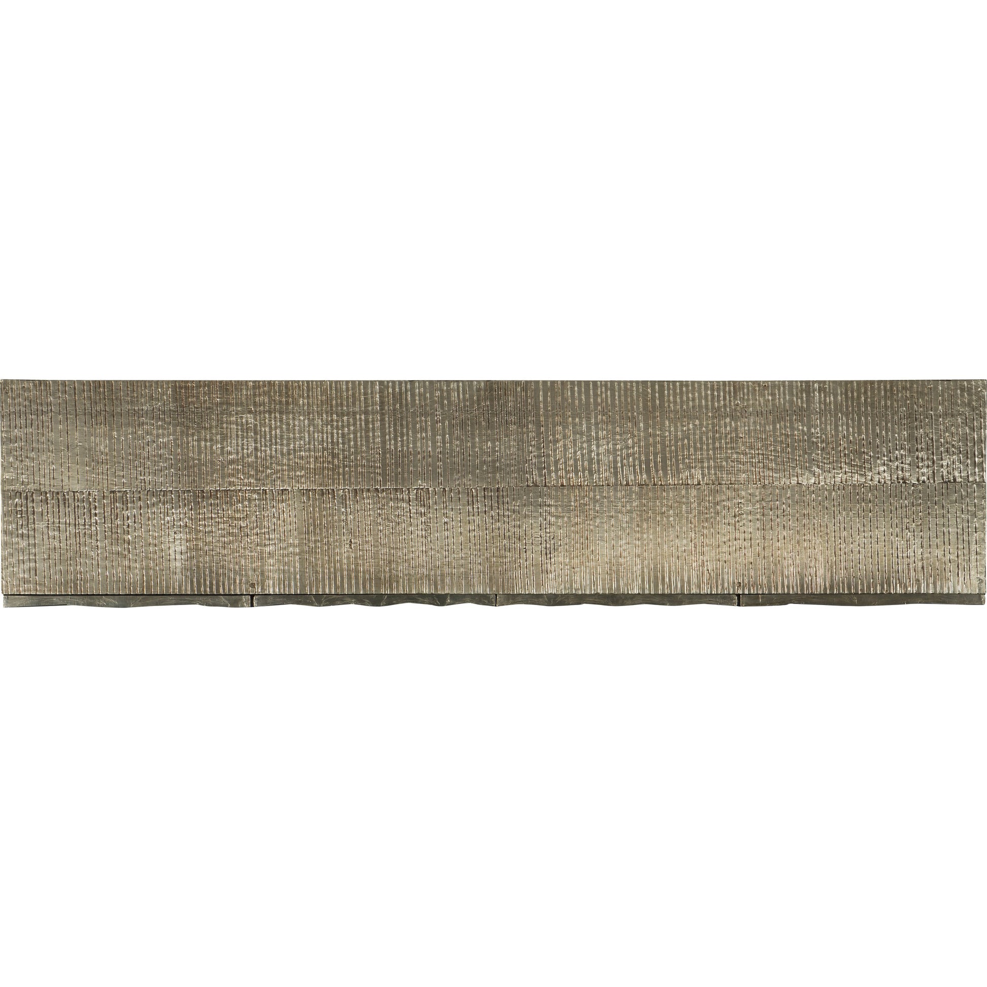 Big Bang Entertainment Console by Hooker Furniture in silver foil. Made from mango solids with german silver foil in a eclectic & global style.