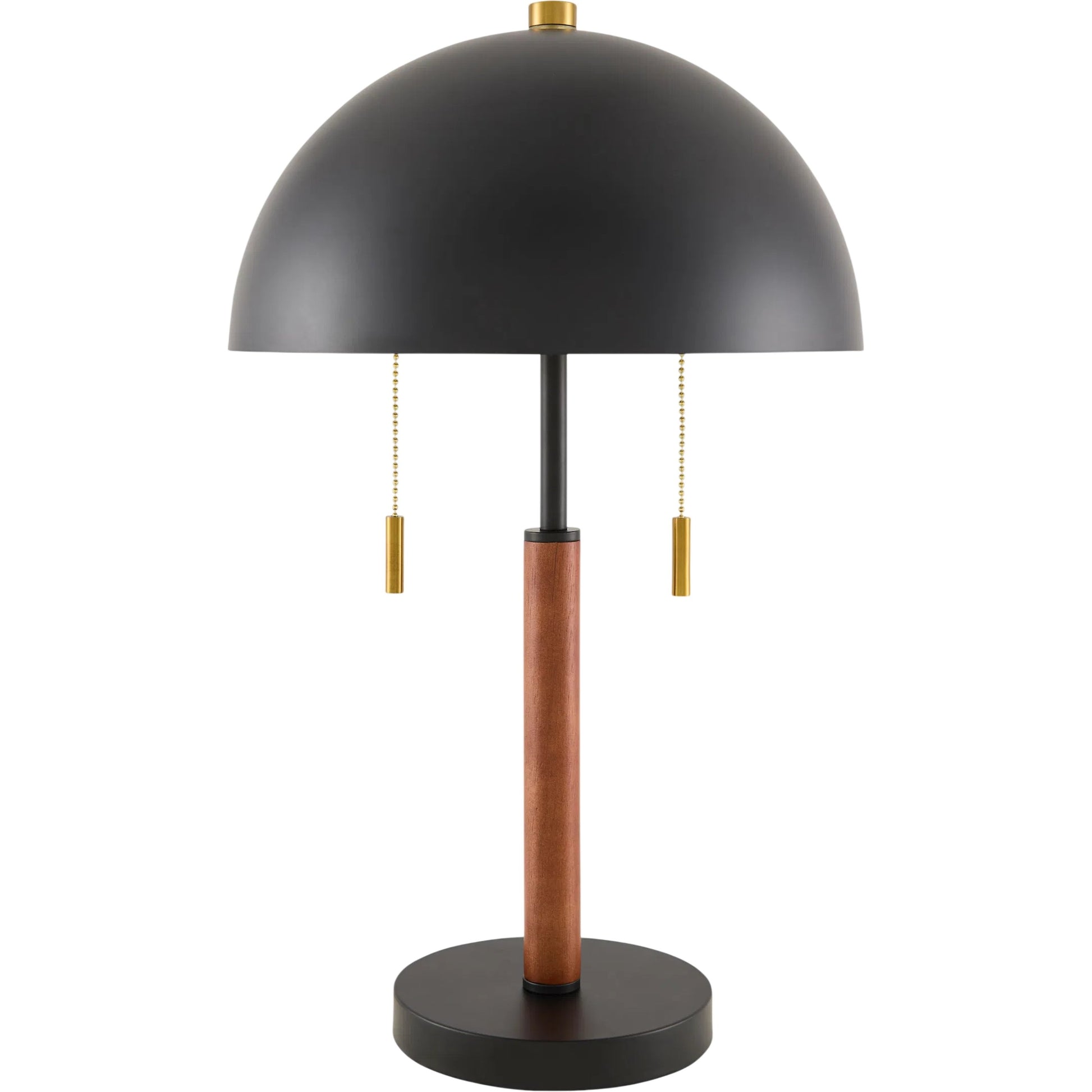 Tiwi Accent Table Lamp by Livabliss in white, black and hand painted. Made from iron, metal in a unique style.