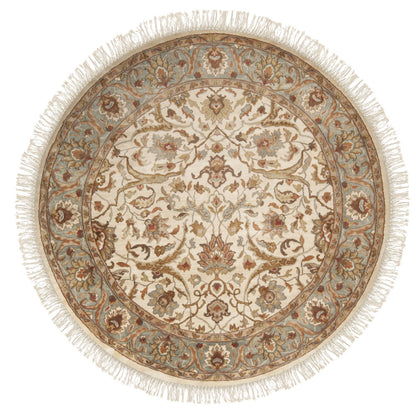 Taj Mahal Rug - 1614 by Surya in light beige, sage, tan, brown, olive, ice blue. Made from 100% semi-worsted new zealand wool in a unique style.