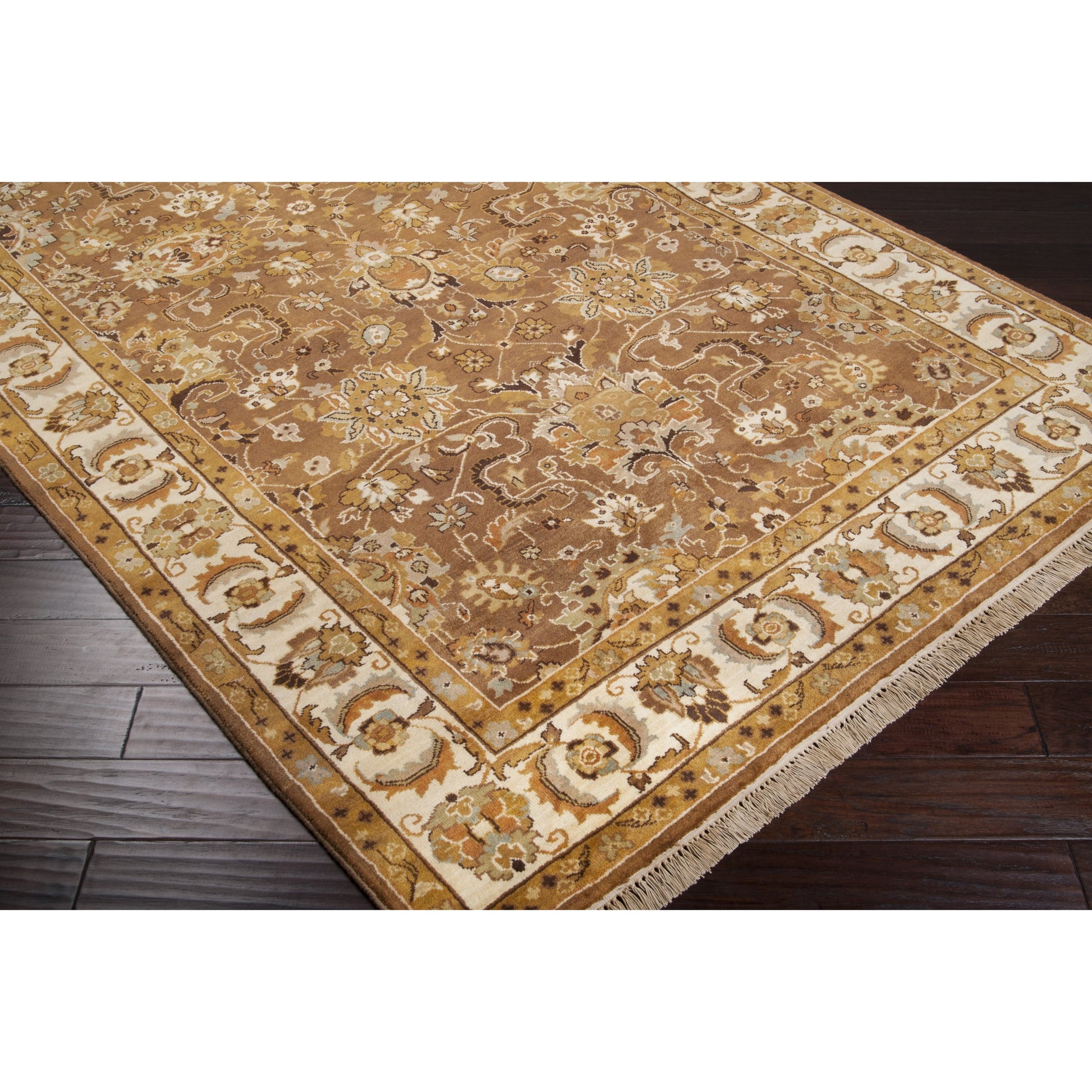 Taj Mahal TJ-1130 Indoor/Outdoor Rug by Surya in brown. Made from 100% semi-worsted new zealand wool in a unique style.