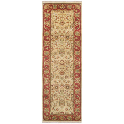 Taj Mahal Rug - 12099 by Surya in tan, rust, medium brown, olive, dark brown, light beige. Made from 100% semi-worsted new zealand wool in a unique style.