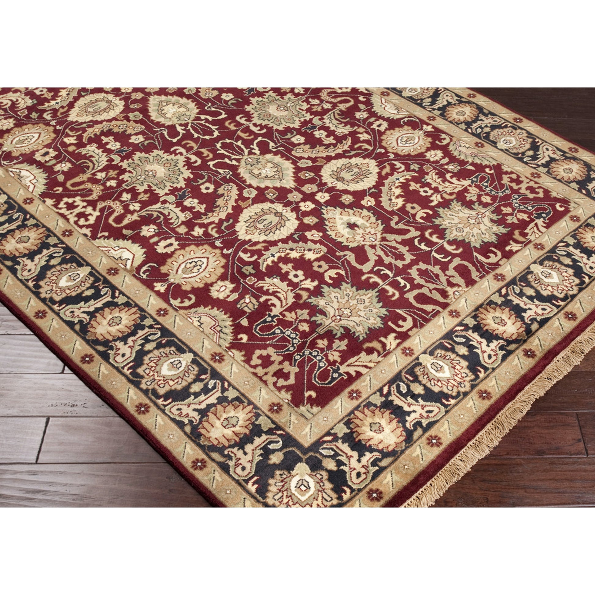 Taj Mahal Rug - 491 by Surya. Made from 100% semi-worsted new zealand wool in a unique style.