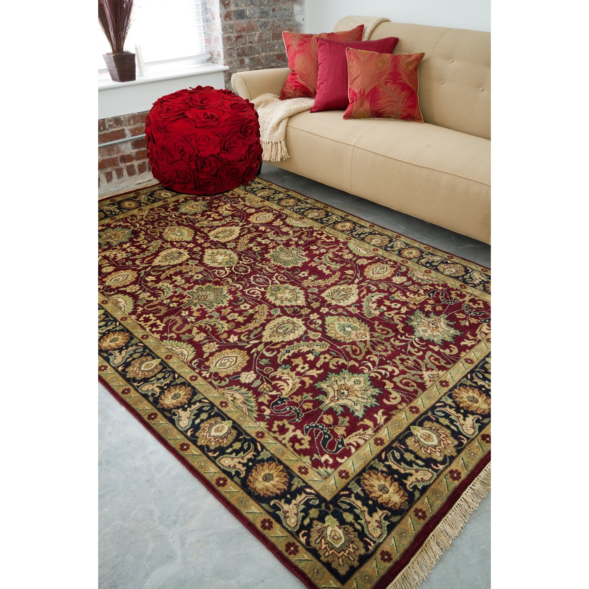 Taj Mahal Rug - 491 by Surya. Made from 100% semi-worsted new zealand wool in a unique style.