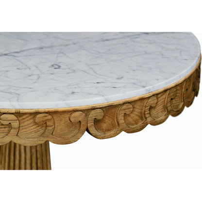 William Yeoward Dalkeith Table by Jonathan Charles in brown and washed oak. Made from oak in a traditional style.