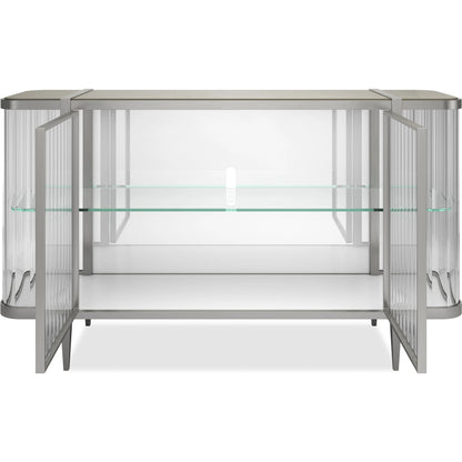 Stop and Stare Console by Caracole. Made from metal, glass, acrylic in a unique style.