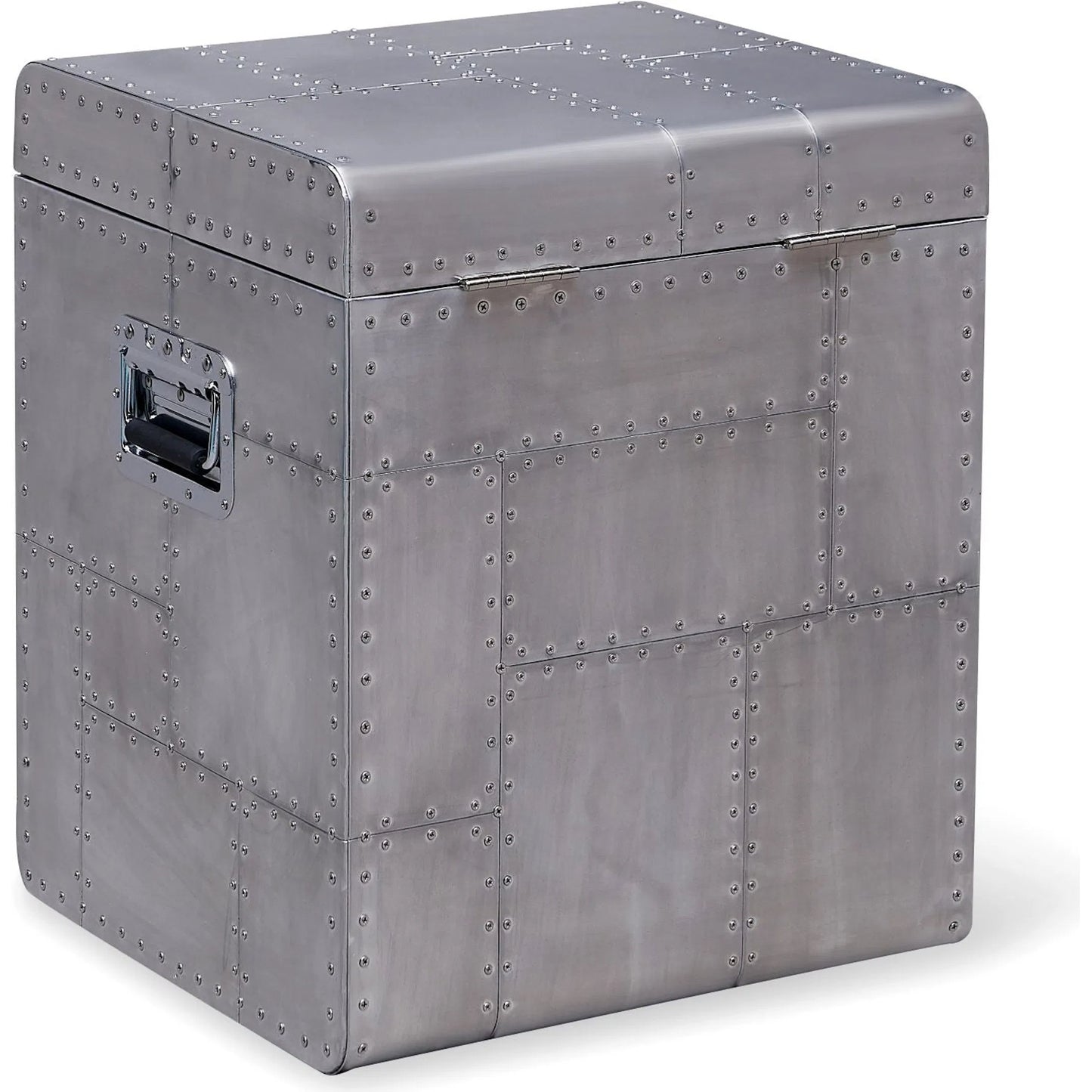 002 SI-2633359 | Additional Silo | Elio Trunk by Zentique in aluminum and silver. Made from aluminum in a unique style.