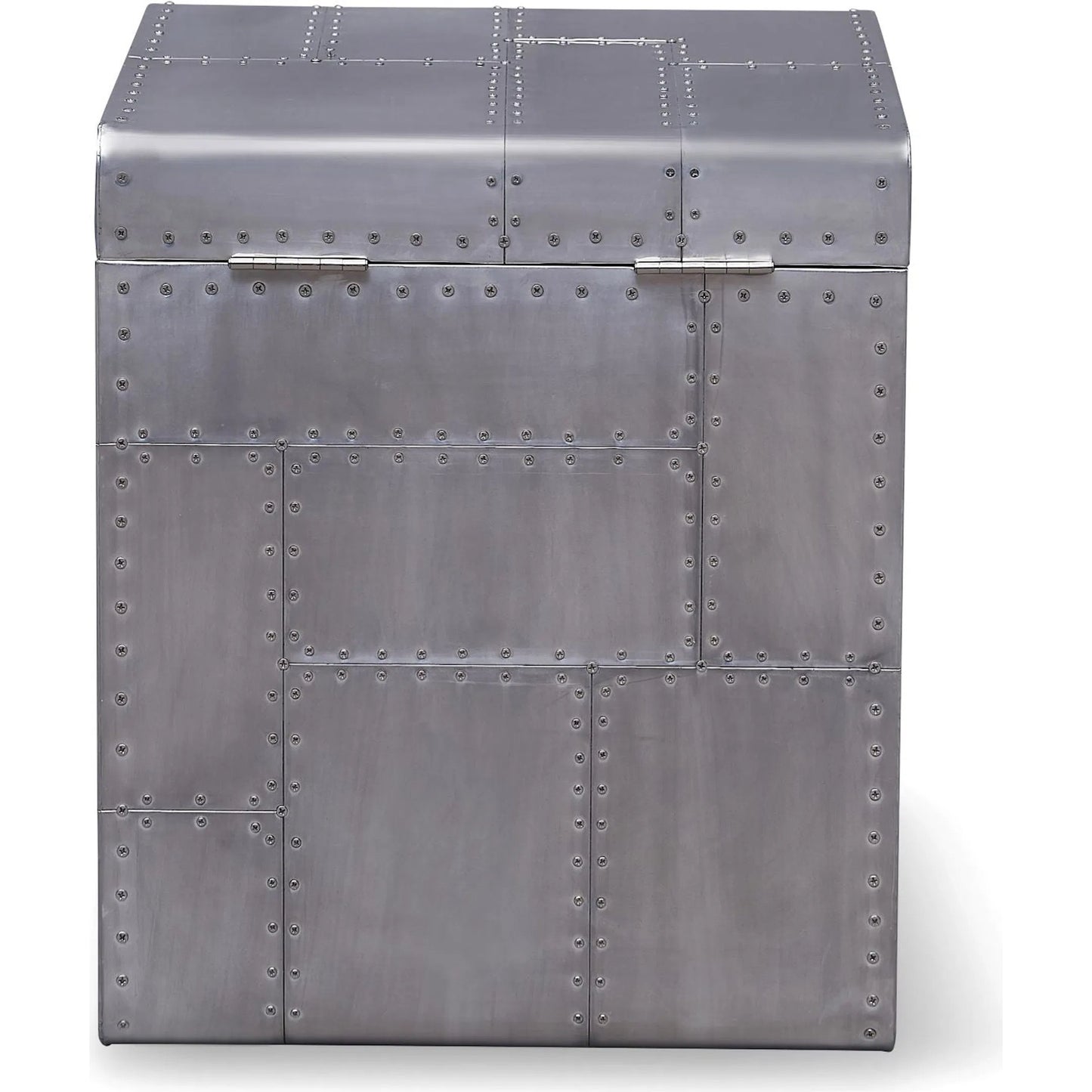004 SI-2633359 | Additional Silo | Elio Trunk by Zentique in aluminum and silver. Made from aluminum in a unique style.