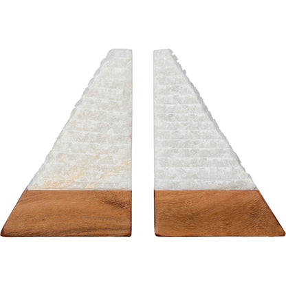 Tikal - 24811 (Set of 2) by Surya in white. Made from stone in a eclectic & global style.