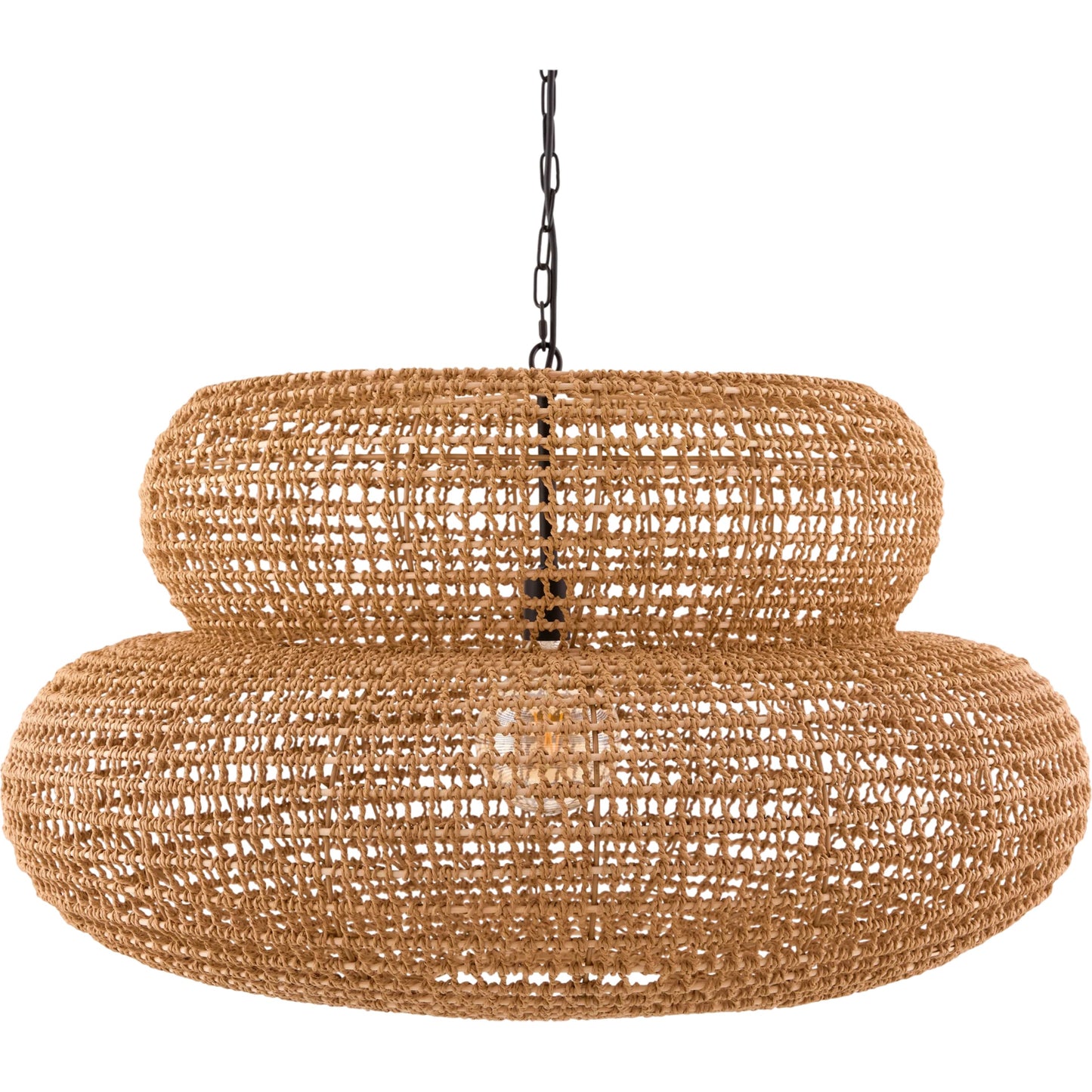 001 SI-2459453 | Primary Silo | Tekapo Pendant by Surya in translucent, brown. Made from paper in a rustic style.