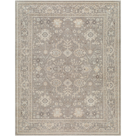 Tokat Rug - 30935 by Surya in charcoal, oatmeal. Made from main: 100% wool in a unique style.