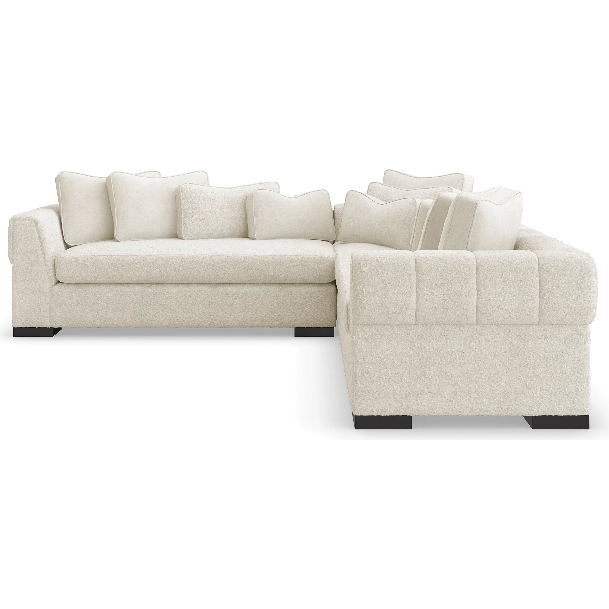 Edge Corner Chair by Caracole in satin ebony. Made from birch in a modern style.