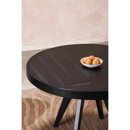 Parq Round Dining Table by Moe's Home Collection. Made from acacia veneer over mdf, solid acacia legs in a modern style.