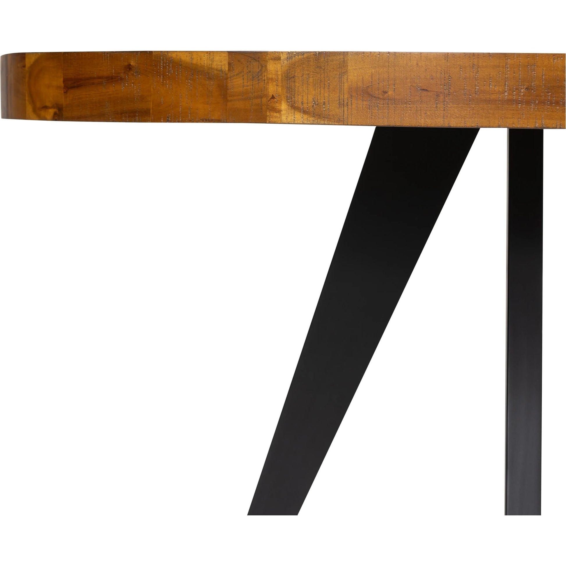 Parq Round Dining Table by Moe's Home Collection. Made from acacia veneer over mdf, solid acacia legs in a modern style.