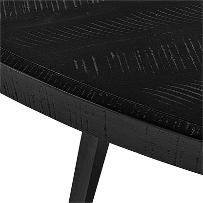 Parq Oval Dining Table by Moe's Home Collection in cappuccino. Made from solid acacia, mdf in a modern style.