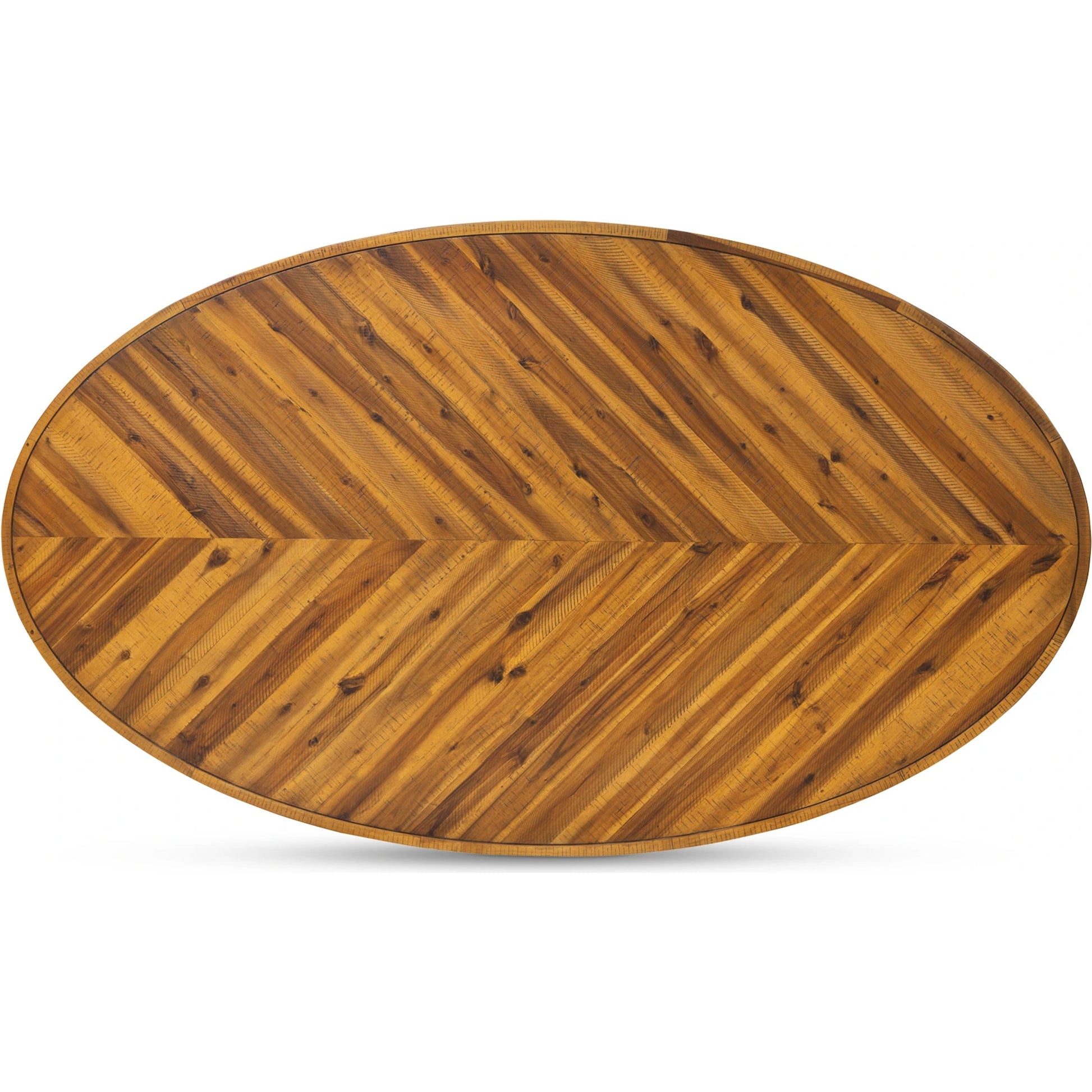 Parq Oval Dining Table by Moe's Home Collection in cappuccino. Made from solid acacia, mdf in a modern style.