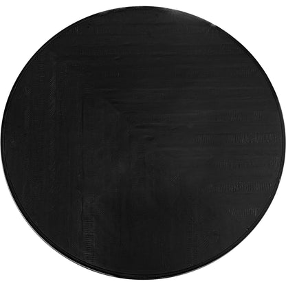 Parq Round Dining Table by Moe's Home Collection. Made from acacia veneer over mdf, solid acacia legs in a modern style.