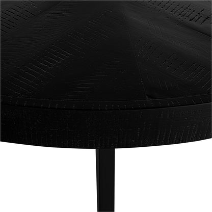Parq Round Dining Table by Moe's Home Collection. Made from acacia veneer over mdf, solid acacia legs in a modern style.