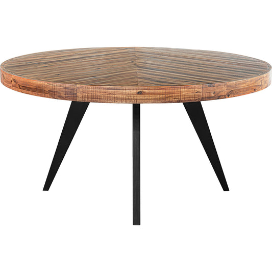Parq Round Dining Table by Moe's Home Collection. Made from acacia veneer over mdf, solid acacia legs in a modern style.