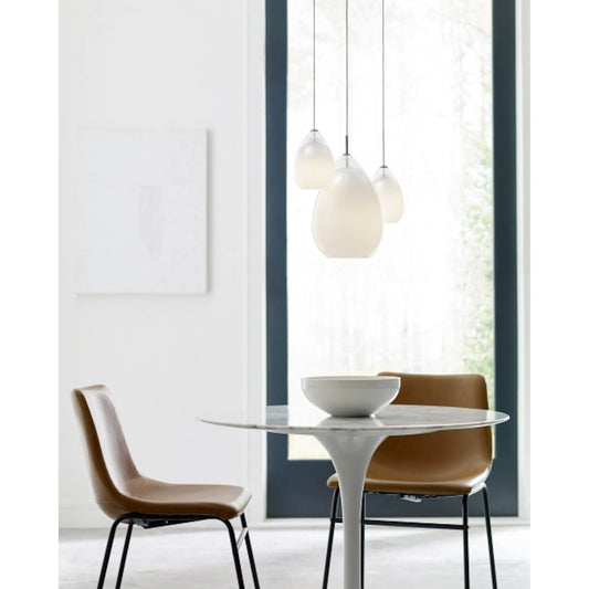 Alina Grande Pendant by Tech Lighting in satin nickel, smoke. Made from glass in a modern style.